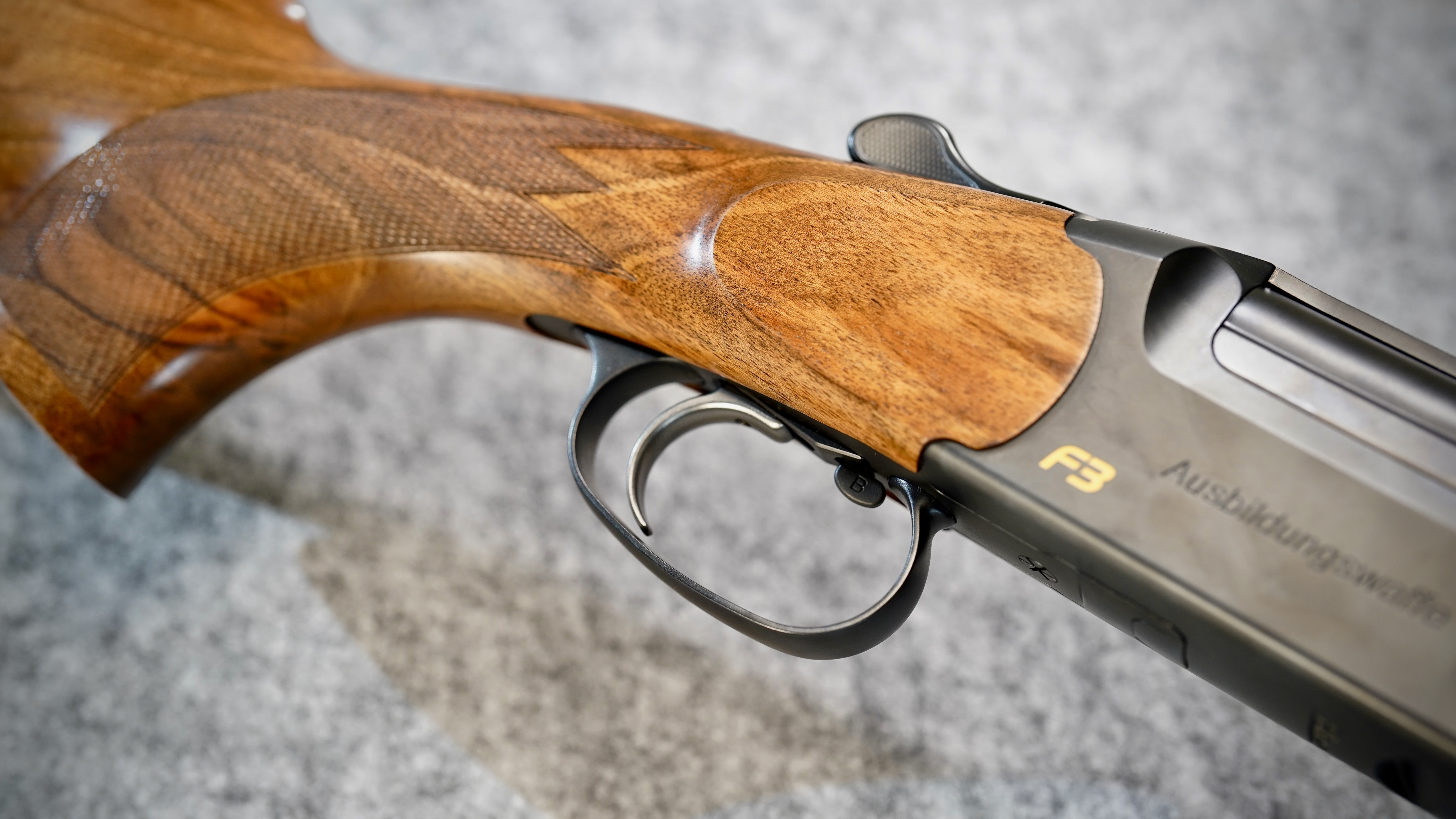 Umschaltschieber bei der Bockflinte Blaser F3