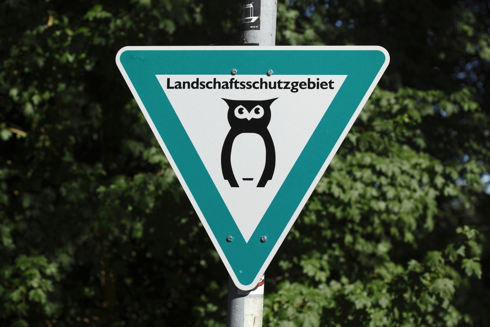 Schild Landschaftsschutzgebiet